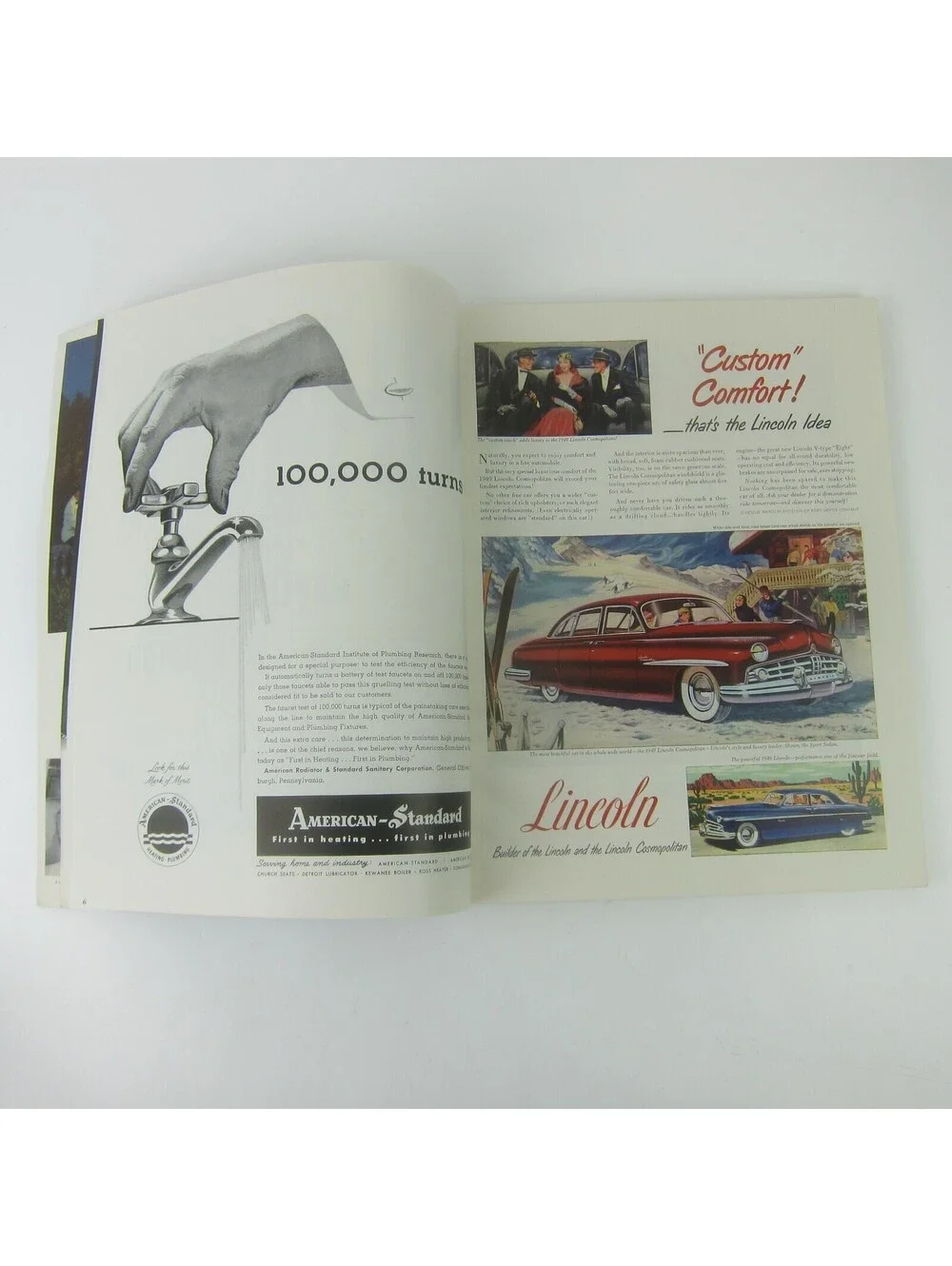 Vintage FORTUNE Magazine March 1949 Arthur Lidov Cover Studebaker Lincoln Ads